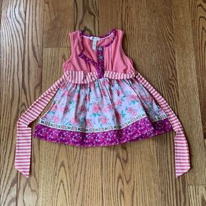 Matilda Jane shirt size 6. Missing button.